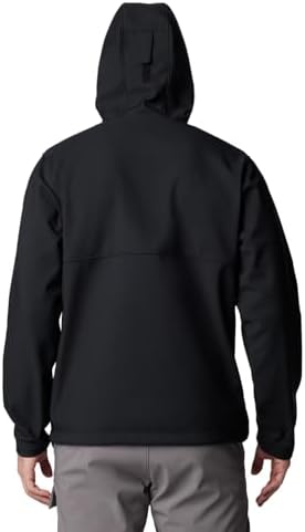 Columbia Mens Ascender II Hooded Softshell Rain Jacket, Black, Small : Sports & Outdoors