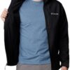 Columbia Mens Ascender II Hooded Softshell Rain Jacket, Black, Small : Sports & Outdoors