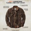 Legendary Whitetails Mens Flannel Lined Shirt Jacket Waxed Cotton Water Resistant Shacket, Tobacco, LRG at Amazon Men’s Clothing store Camouflage Hunting Apparel